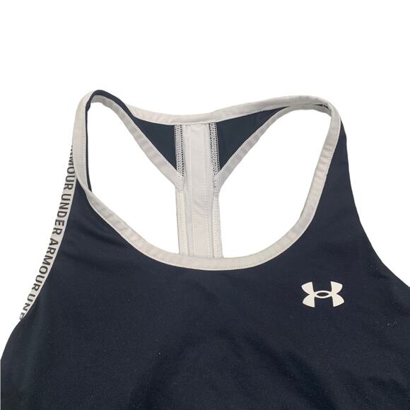 Under Armour Racerback Tank Top Activewear Running Black Size Small - Picture 3 of 5
